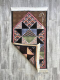 Geometric Rainbow Prayer Mat, Prayer Mat with Tasbeeh, Prayer Rug, Bohemian Rug, Turkish Rug, Islamic Gift YSLM14