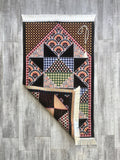 Tapis de prière arc-en-ciel géométrique, tapis de prière avec Tasbeeh, tapis de prière, tapis bohème, tapis turc, cadeau islamique YSLM14