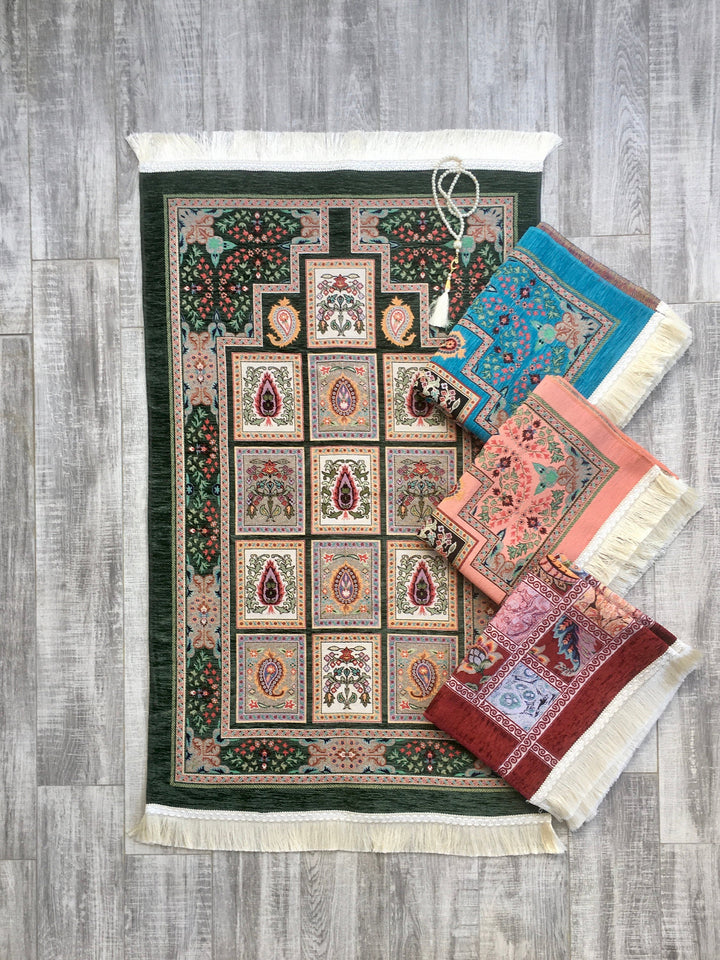 Choose Your Patchwork Prayer Mat, Prayer Mat with Tasbeeh, Prayer Rug, Bohemian Rug, Turkish Rug, Islamic Gift YSLM19