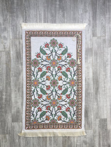 Tapis de prière à motifs ottomans, tapis de prière avec Tasbeeh, tapis de prière, Janamaz musulman, tapis bohème, tapis turc, cadeau islamique YSLM21 - islamicbazaar