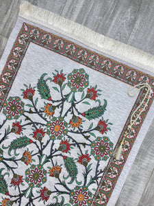 Tapis de prière à motifs ottomans, tapis de prière avec Tasbeeh, tapis de prière, Janamaz musulman, tapis bohème, tapis turc, cadeau islamique YSLM21 - islamicbazaar