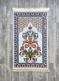 Andalus Gardens Prayer Mat, Prayer Mat with Tasbeeh, Prayer Rug, Muslim Janamaz, Sajjada, Turkish Rug, Islamic Gift YSLM28