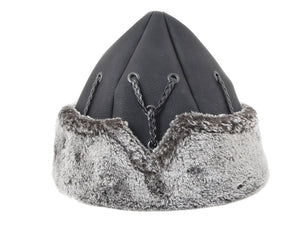 Turkish Ottoman Bork Hat Ertugrul Dirilis Fur Leather Winter Cap, Kayi Tribe IYI, Resurrection Ertugrul Caps TVD 2011