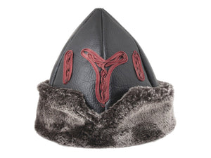 Turska osmanska kapa od bork-a Ertugrul Dirilis kožna zimska kapa od krzna, Kayi pleme IYI, uskrsnuće Ertugrul kape u obliku TVD 2004