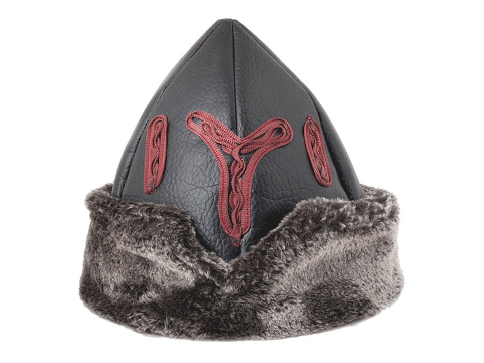 Turska osmanska kapa od bork-a Ertugrul Dirilis kožna zimska kapa od krzna, Kayi pleme IYI, uskrsnuće Ertugrul kape u obliku TVD 2004