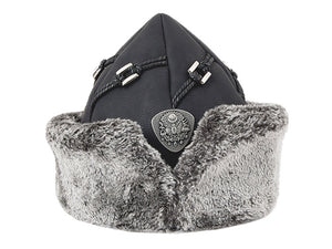 Turkish Ottoman Bork Hat Ertugrul Dirilis Fur Leather Winter Cap, Kayi Tribe IYI, Resurrection Ertugrul Caps TVD 2000