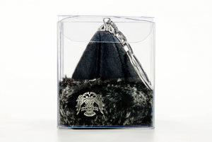 Crna minijaturna Ertugrul privjesak, mini ručno izrađena kapa za viseće automobile, Ertugrul vaskrsenje, prvi poklon za automobil, minijaturni privjesak za ključeve