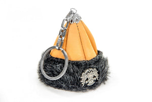 Porte-clés Ertugrul Miniature crème, Mini casquettes de suspension de voiture à la main, Ertugrul résurrection, premier cadeau de voiture, porte-clés miniature