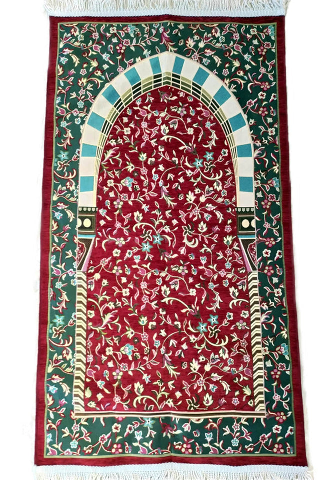 Al Masjid an Nabawi Sejadah, Rawdah Inspired Lux Prayer Mat,  Prophet's Mosque Prayer Rug, Alrawda Janamaz, Rawda, Unique Islamic Gift