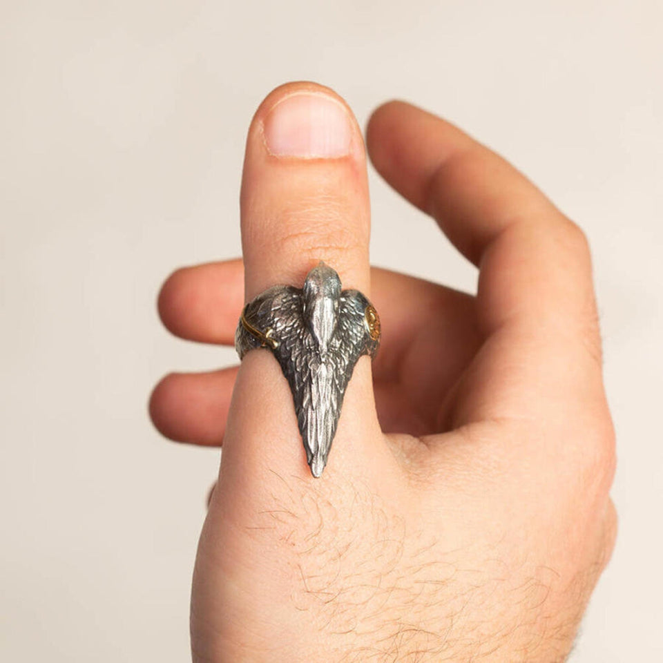 Dirilis Ertugrul Silver Ring, 925 Sterling Silver Mens Ring, Ertugrul Ring, Resurrection Ertugrul Accessories - islamicbazaar