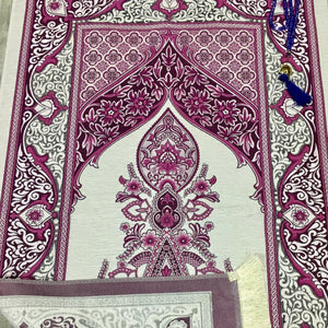 Ottoman Flowers Prayer Mat, Prayer Mat with Tasbeeh, Prayer Rug, Bohemian Rug, Turkish Rug, Islamic Gift