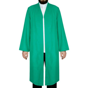 S, M, L, XL, XXL Plain Mens Grass Green Thobe, Galabiyya, Jubbah, Musulman Long Kurta, Vêtements musulmans, Jubbah de base, Robe de prière - Islamicbazaar