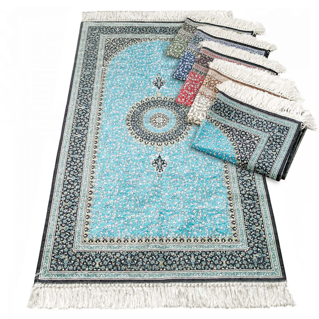 Turquoise Kilim Prayer Mat, Turkish Prayer Mat, Janamaz, Muslim Prayer Rug, Islamic Gift MVD32