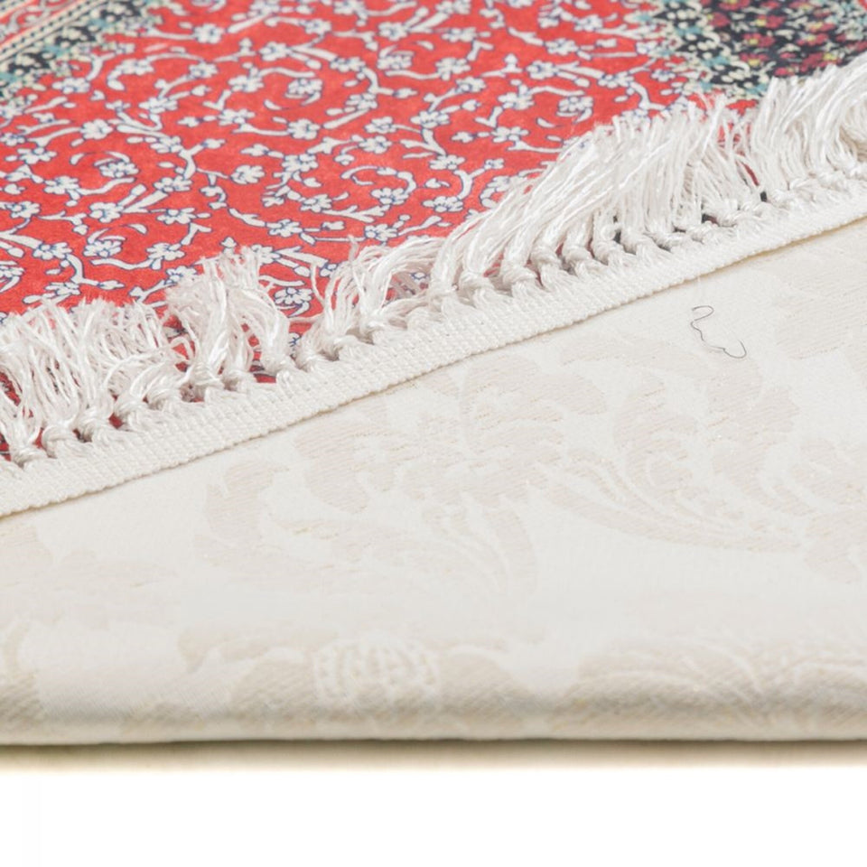 Red Kilim Prayer Mat, Turkish Prayer Mat, Janamaz, Muslim Prayer Rug, Islamic Gift MVD34