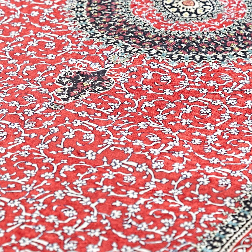 Red Kilim Prayer Mat, Turkish Prayer Mat, Janamaz, Muslim Prayer Rug, Islamic Gift MVD34