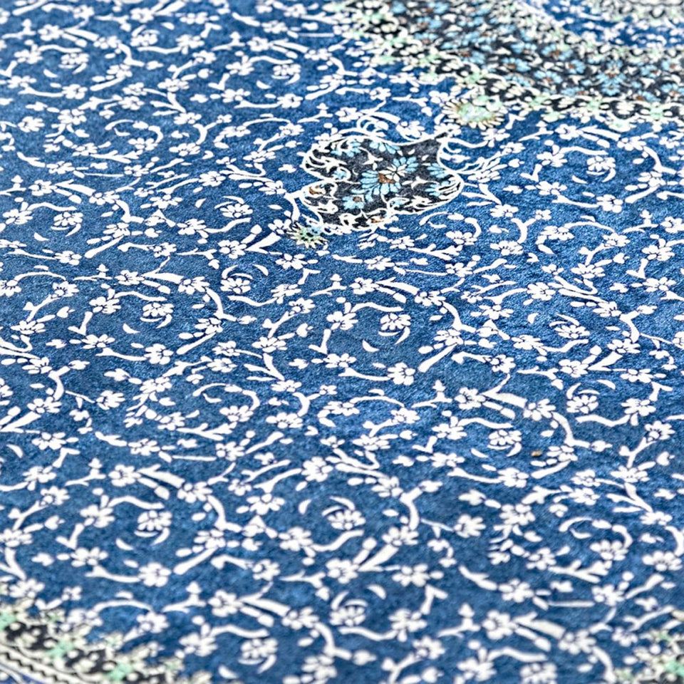 Royal Blue Kilim Prayer Mat, Turkish Prayer Mat, Janamaz, Muslim Prayer Rug, Islamic Gift MVD34 - islamicbazaar