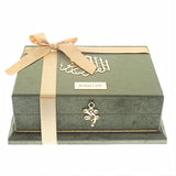Islamic Gift Box, Special Gift for Father, Velvet Quran, Tasbih Set, Gift for Dad Unique Islamic Gift MVD38