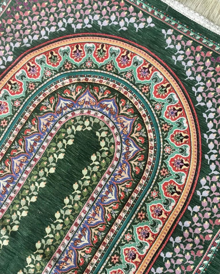 Tapis de prière bohème, tapis de prière avec Tasbeeh, tapis de prière, tapis Boho, tapis turc, cadeau islamique YSLM11