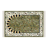 Almunawara Rawda Soft Padded Prayer Rug, Cotton Bottom Layer Janamaz, Masjid an Nabawi Soft Prayer Rug, Rawdah Sajdah Musalla