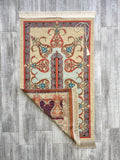 Ottoman Motif Prayer Mat, Prayer Mat with Tasbeeh, Prayer Rug, Muslim Janamaz, Bohemian Rug, Turkish Rug, Islamic Gift YSLM20