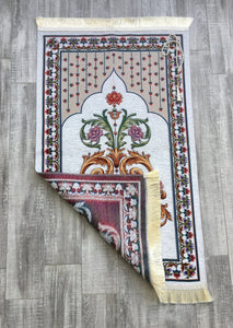 Andalus Gardens Prayer Mat, Prayer Mat with Tasbeeh, Prayer Rug, Muslim Janamaz, Sajjada, Turkish Rug, Islamic Gift YSLM28