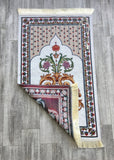 Andalus Gardens Prayer Mat, Prayer Mat with Tasbeeh, Prayer Rug, Muslim Janamaz, Sajjada, Turkish Rug, Islamic Gift YSLM28