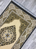 Oriental Motif Cotton Prayer Mat, Prayer Mat with Tasbeeh, Prayer Rug, Muslim Janamaz, Sajjada, Turkish Rug, Islamic Gift YSLM29