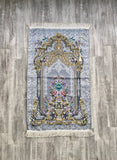 Door to Istanbul Prayer Mat, Dowries Prayer Rug, Wedding Gift, Prayer Rug with tasbih, Sajjada, Janamaz, Dowry, Marriage Gift YSLM46 - islamicbazaar