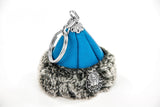 Portachiavi Ertugrul in miniatura blu, mini cappucci appesi per auto fatti a mano, resurrezione di Ertugrul, primo regalo per auto, portachiavi in ​​miniatura