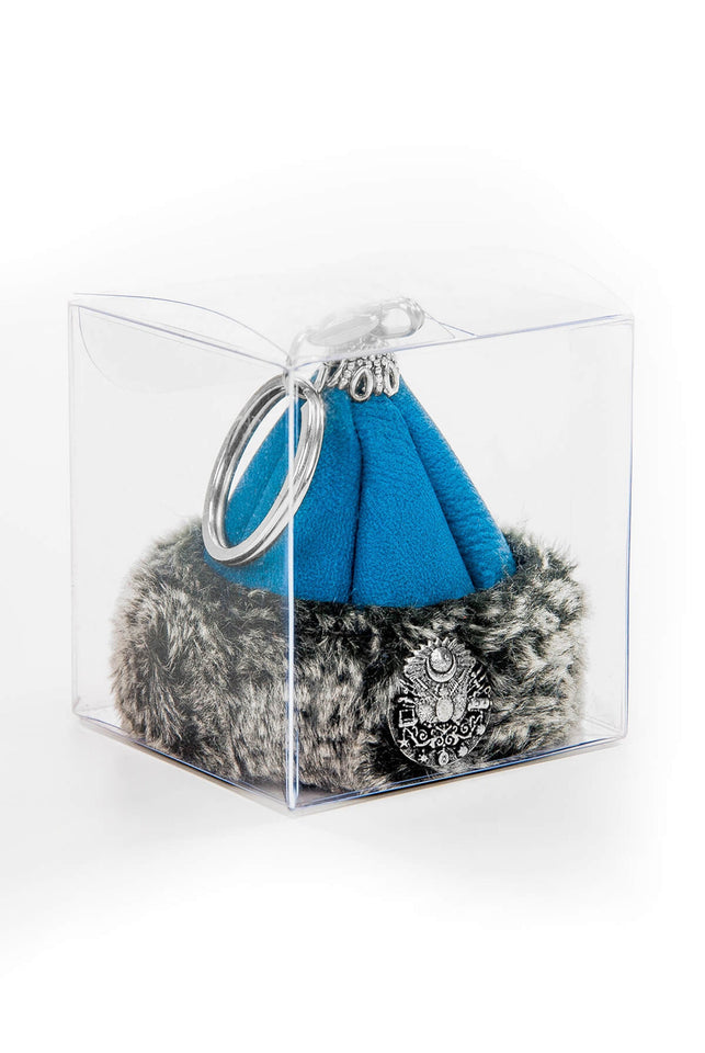 Blue Miniature Ertugrul Keychain, Mini Handmade Car Hanging Caps, Ertugrul Pagkabuhay, Unang Regalo sa Kotse, Miniature Keychain