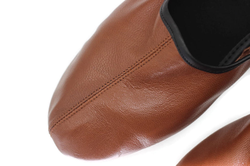 Genuine Leather Handmade Tawaf Shoes Men Size, Brown Winter socks, Shoes, Slippers Islam Mest, Tawaf Socks, Home Shoes