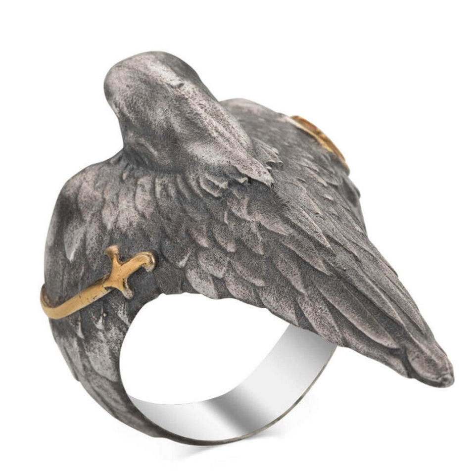 Dirilis Ertugrul Silver Ring, 925 Sterling Silver Mens Ring, Ertugrul Ring, Resurrection Ertugrul Accessories - islamicbazaar