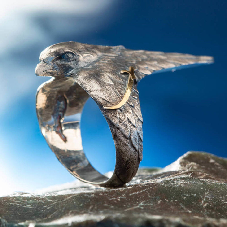 Dirilis Ertugrul Silver Ring, 925 Sterling Silver Mens Ring, Ertugrul Ring, Resurrection Ertugrul Accessories - islamicbazaar