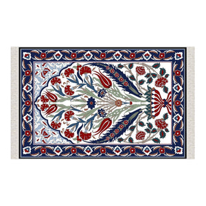 Lalezar Soft Padded Prayer Rug, Cotton Bottom Layer Janamaz, Bamboo Cotton Prayer Rug, Lux Sajdah Musalla