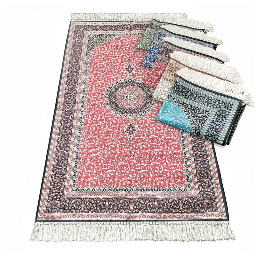 Red Kilim Prayer Mat, Turkish Prayer Mat, Janamaz, Muslim Prayer Rug, Islamic Gift MVD34