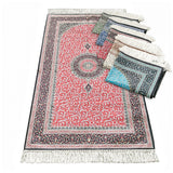 Red Kilim Prayer Mat, Turkish Prayer Mat, Janamaz, Muslim Prayer Rug, Islamic Gift MVD34