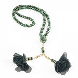 Green Islamic Gift Box, Special Gift for Father, Velvet Quran, Prayer Mat and Pearl Tasbih Set, Gift for Dad MVD37
