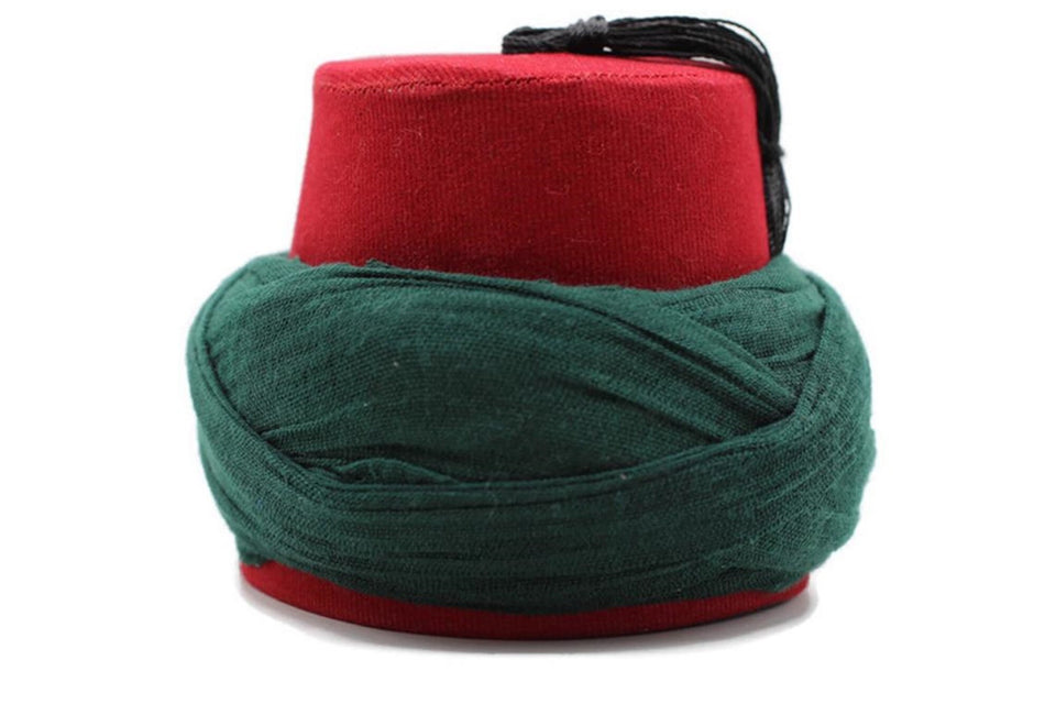 9 Pcs Handmade Mini Fez Set | Islamic Home Decor | Miniature Imamahs | Ameen Gift | Moorish Fez