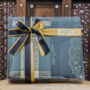 Lux Islamic Gift Set, Special Gift for Father, Leather Case Quran, Prayer Mat, Tasbih Set, Quran Favors, Gift for Husband MVD48