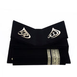Black Velvet Quran Gift Set, Black Quran with Reading Stand, Islamic Gift, Eid Gifts, Ameen Gifts, Mevlut Favors MVD64