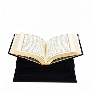 Black Velvet Quran Gift Set, Black Quran with Reading Stand, Islamic Gift, Eid Gifts, Ameen Gifts, Mevlut Favors MVD64
