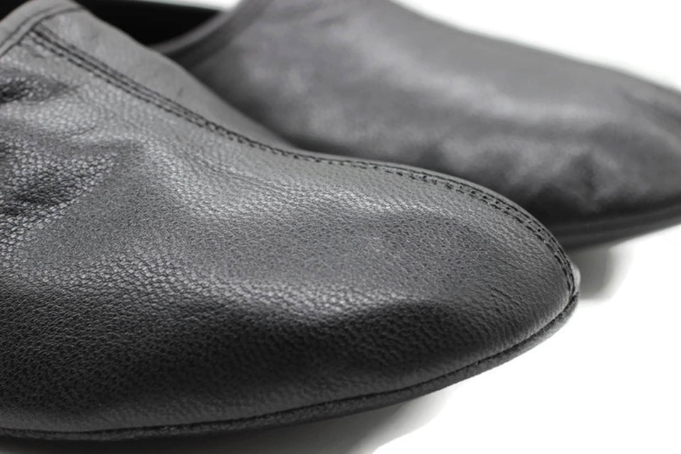 Këpucë tavaf të punuar me dorë lëkure origjinale me madhësi për burra, çorape të zeza dimri, këpucë, pantofla Islam Mest, çorape tavaf, këpucë shtëpiake