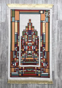 Geometric Art Prayer Mat, Prayer Mat with Tasbeeh, Prayer Rug, Muslim Janamaz, Sajjada, Turkish Rug, Islamic Gift YSLM40 - islamicbazaar
