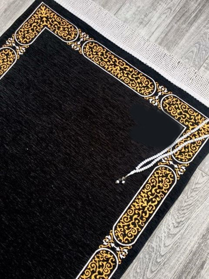 Kaaba Curtain Kiswah Sejadah 09, Prayer Mat, Prayer Rug, Prayer Rug for Muslim, Unique Gift, Kaaba Kiswah  YSLM44