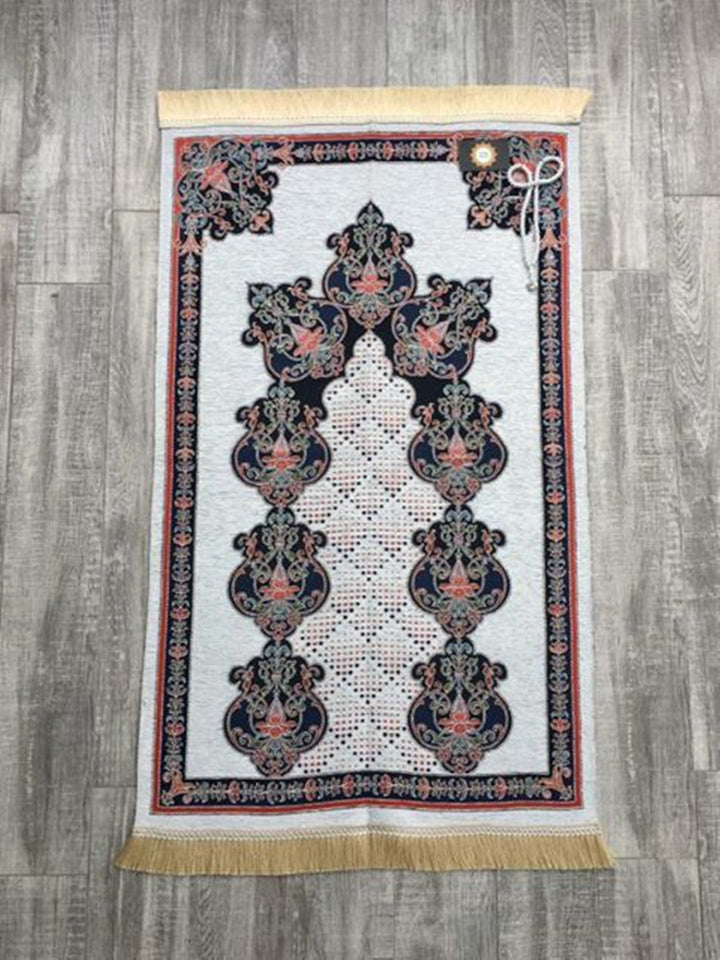 Dowries Style Prayer Mat, Prayer Mat with Tasbeeh, Prayer Rug, Muslim Janamaz, Musallah, Islamic Gift YSLM46