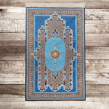 Royal Blue Authentic Prayer Mat | Chenille Sajjada | Lux Musallah | Prayer Rug | Janamaz MVD71 - islamicbazaar