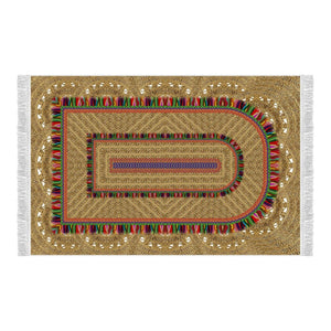 Al Andalus 1 Soft Padded Prayer Rug | Cotton Layer Janamaz | Anti Slip Backing Bamboo Cotton Prayer Mat | Islamic Gifts