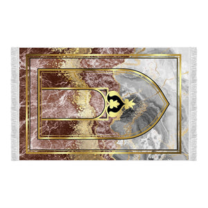 Colorful Mihrab 1 Soft Padded Prayer Rug | Cotton Layer Janamaz | Anti Slip Backing Bamboo Cotton Prayer Mat | Ramadan Islamic Gifts