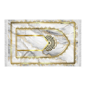 Mihrab od Ayasofya mekani molitveni tepih | Pamučni sloj Janamaz | Protuklizni podmetač od bambusovog pamuka za molitvu | Islamski pokloni ürününün kopyası - islamicbazaar