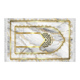 Mihrab of Ayasofya Soft Padded Prayer Rug | Cotton Layer Janamaz | Anti Slip Backing Bamboo Cotton Prayer Mat | Islamic Gifts